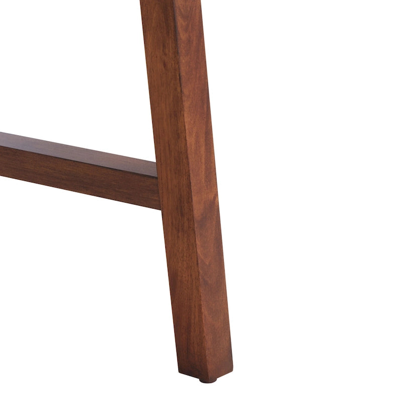 Mid-Century Retro Industrial Desk with Walnut Frame and White Top