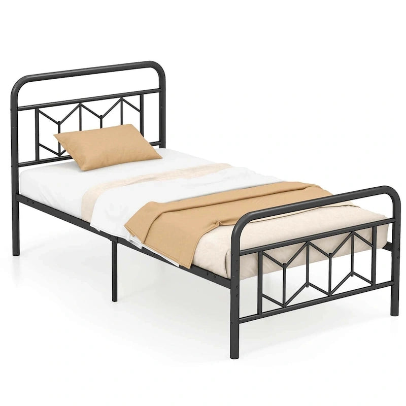 Costway Twin/Full/Queen/King Size Bed Frame Mattress Foundation with