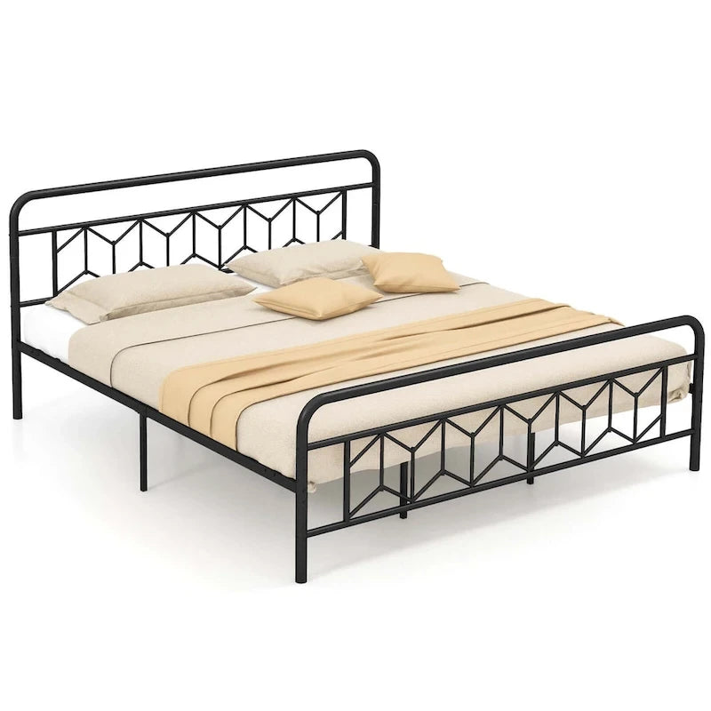 Twin/Full/Queen/King Size Bed Frame with Mattress Foundation