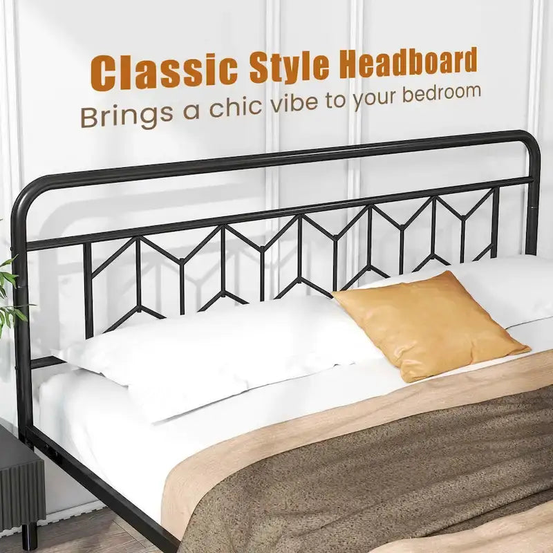 Twin/Full/Queen/King Size Bed Frame with Mattress Foundation