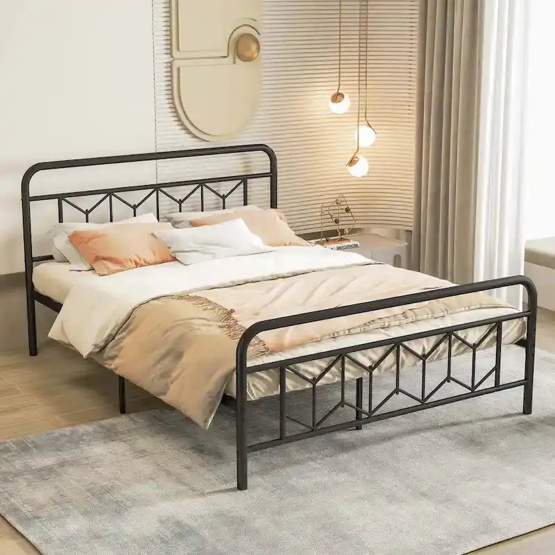 Twin/Full/Queen/King Size Bed Frame with Mattress Foundation