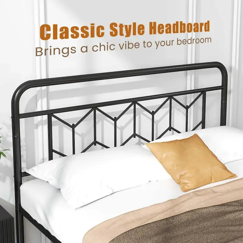 Twin/Full/Queen/King Size Bed Frame with Mattress Foundation