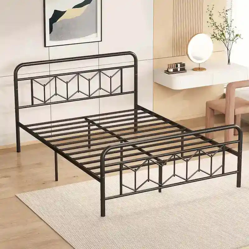 Twin/Full/Queen/King Size Bed Frame with Mattress Foundation