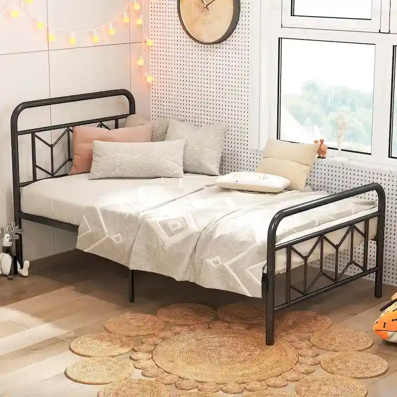 Twin/Full/Queen/King Size Bed Frame with Mattress Foundation