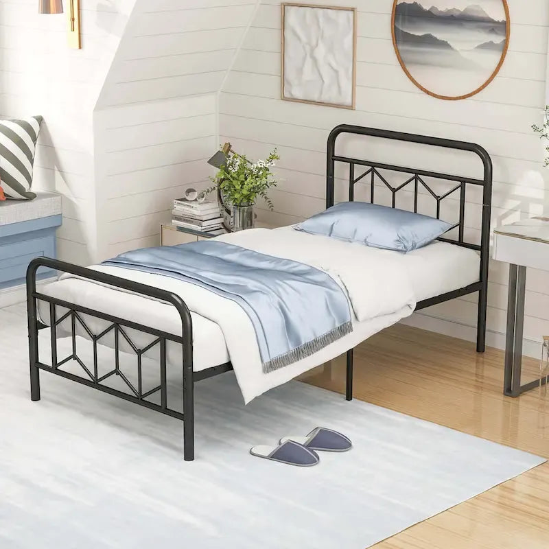 Twin/Full/Queen/King Size Bed Frame with Mattress Foundation