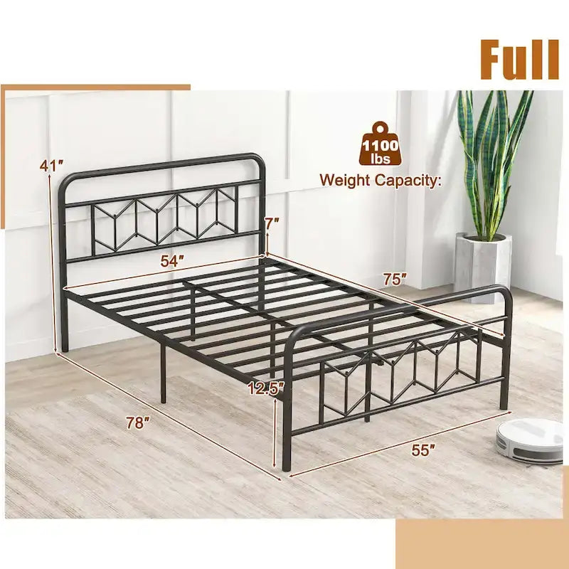 Twin/Full/Queen/King Size Bed Frame with Mattress Foundation