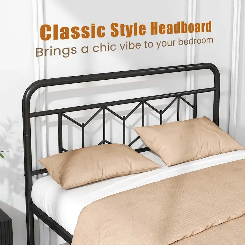 Twin/Full/Queen/King Size Bed Frame with Mattress Foundation
