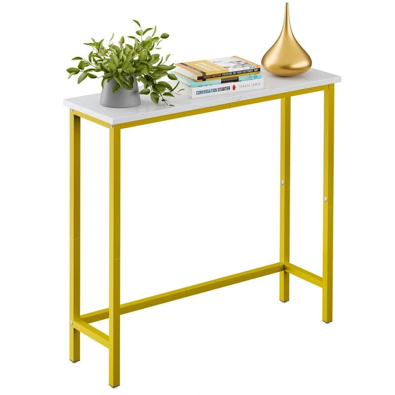 29.5 Inch Narrow Console Table, Slim Entryway Sofa Table for Hallway, Bedroom, Living Room, or Foyer