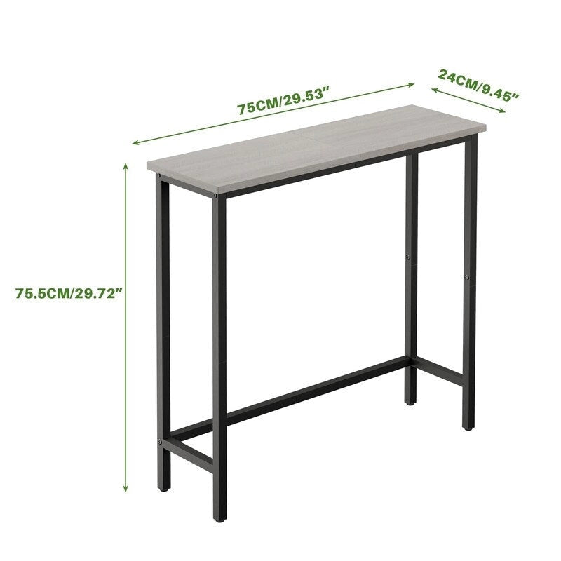 29.5 Inch Narrow Console Table, Slim Entryway Sofa Table for Hallway, Bedroom, Living Room, or Foyer