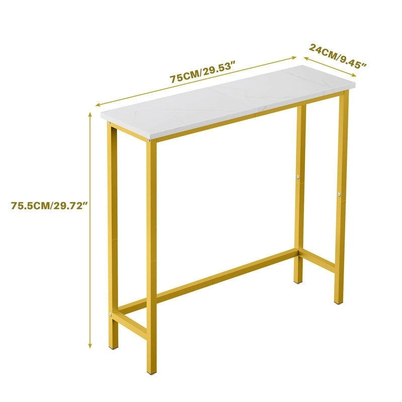 29.5 Inch Narrow Console Table, Slim Entryway Sofa Table for Hallway, Bedroom, Living Room, or Foyer