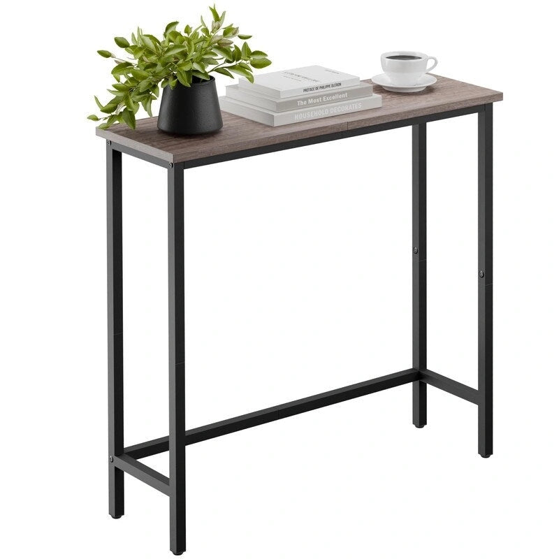 29.5 Inch Narrow Console Table, Slim Entryway Sofa Table for Hallway, Bedroom, Living Room, or Foyer