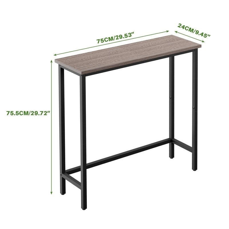 29.5 Inch Narrow Console Table, Slim Entryway Sofa Table for Hallway, Bedroom, Living Room, or Foyer
