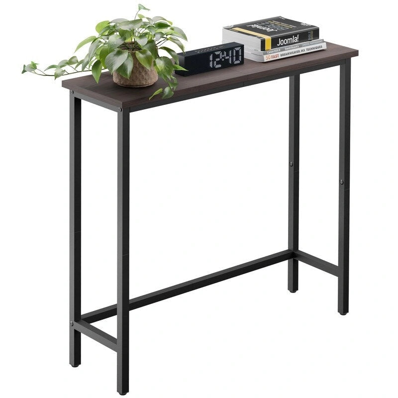 29.5 Inch Narrow Console Table, Slim Entryway Sofa Table for Hallway, Bedroom, Living Room, or Foyer