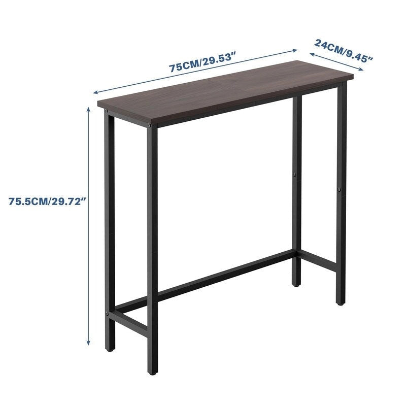 29.5 Inch Narrow Console Table, Slim Entryway Sofa Table for Hallway, Bedroom, Living Room, or Foyer