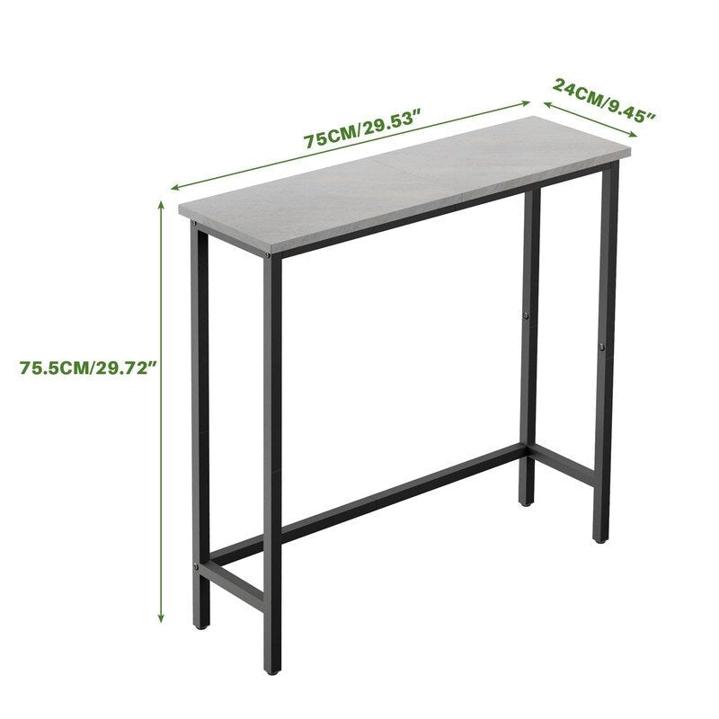 29.5 Inch Narrow Console Table, Slim Entryway Sofa Table for Hallway, Bedroom, Living Room, or Foyer