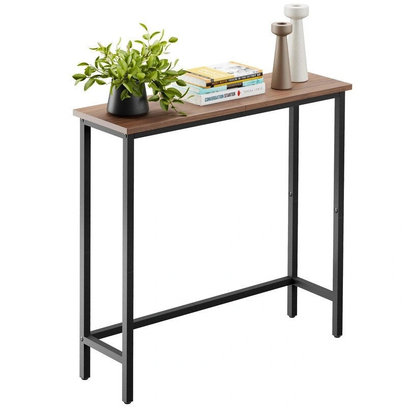 29.5 Inch Narrow Console Table, Slim Entryway Sofa Table for Hallway, Bedroom, Living Room, or Foyer