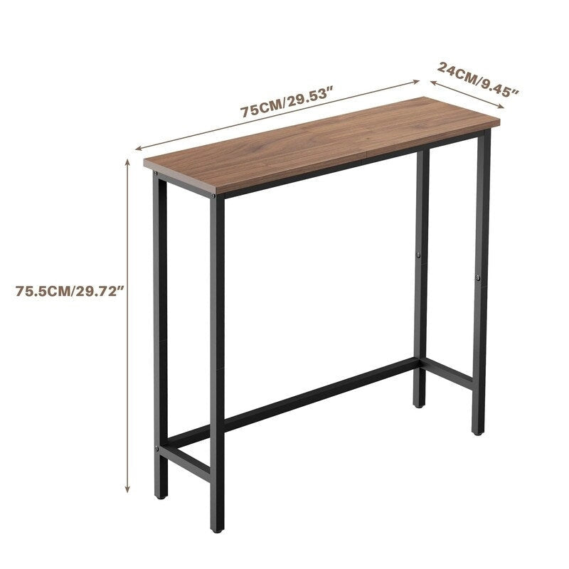 29.5 Inch Narrow Console Table, Slim Entryway Sofa Table for Hallway, Bedroom, Living Room, or Foyer