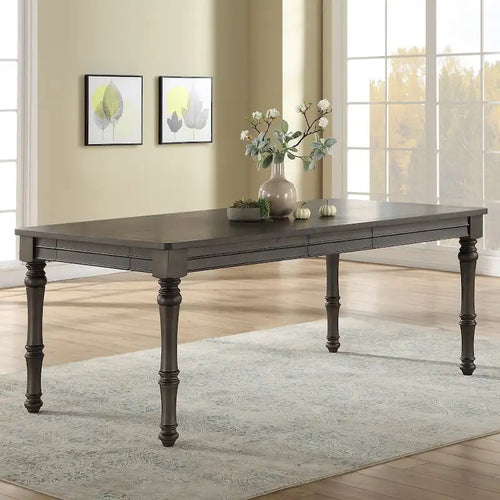 Steve Silver Lockwood 80-Inch Wooden Dining Table - Grey