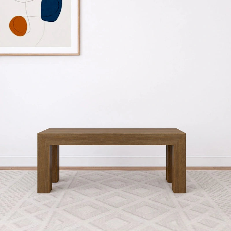 Modern Dining Bench for 60 Inch Table, 49 Inch Long
