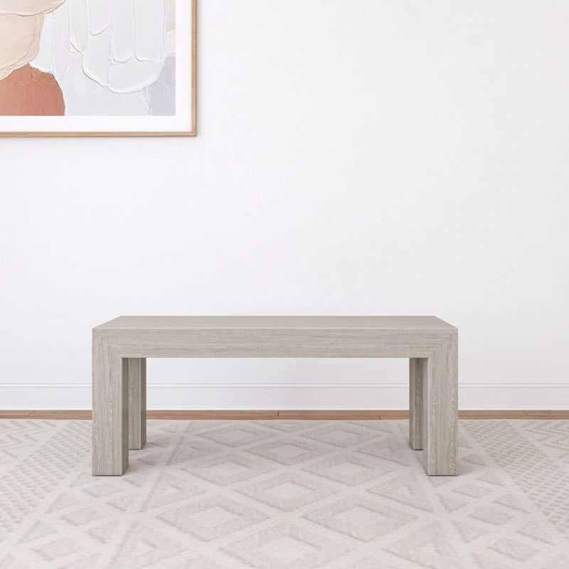 Modern Dining Bench for 60 Inch Table, 49 Inch Long