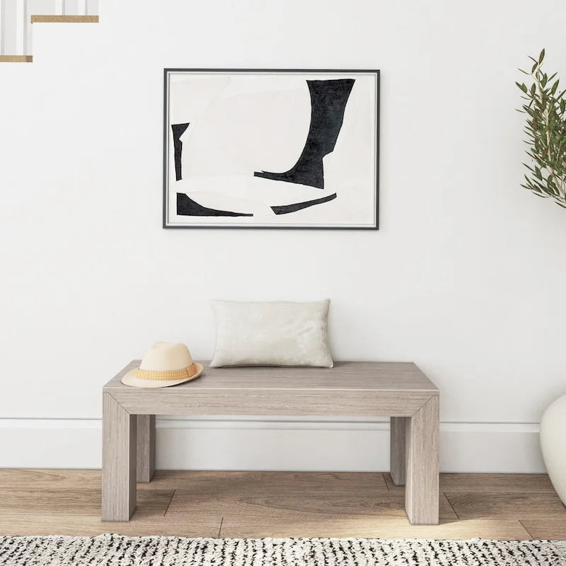 Modern Dining Bench for 60 Inch Table, 49 Inch Long