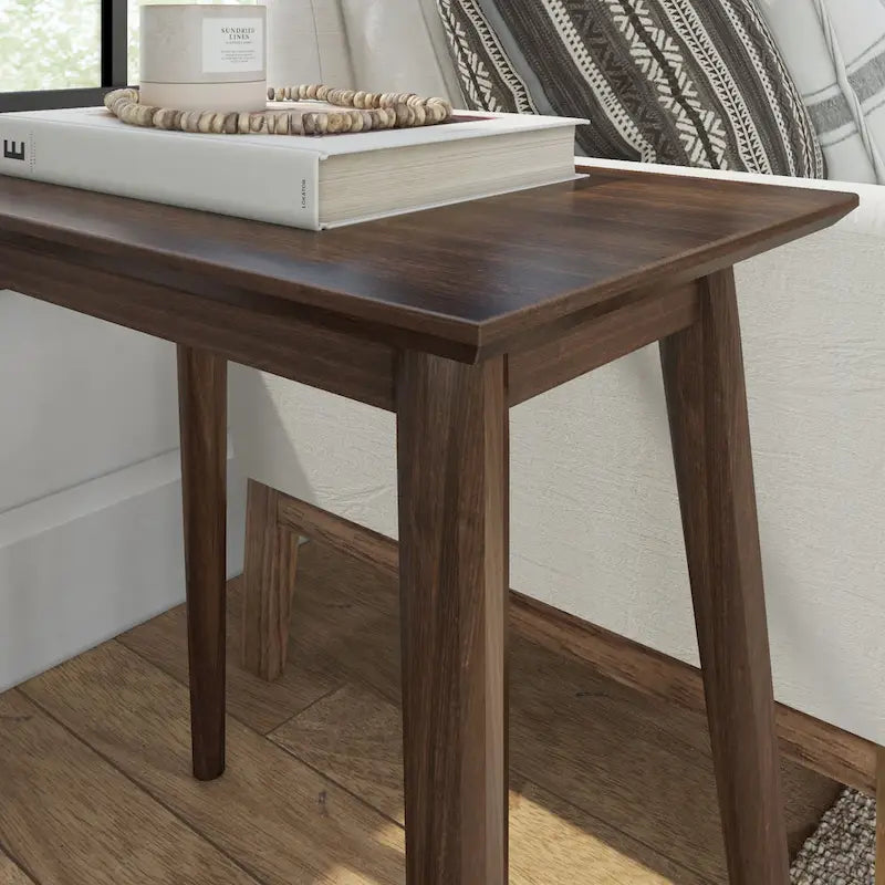 Mid-Century Rectangular Side Table - 24 Inch