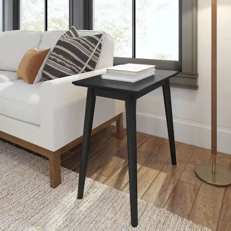 Mid-Century Rectangular Side Table - 24 Inch