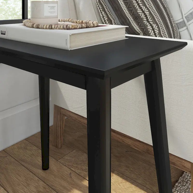 Mid-Century Rectangular Side Table - 24 Inch