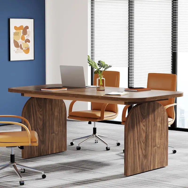 63 Inch Executive Desk, Rectangular Large Office Computer Desk Workstation