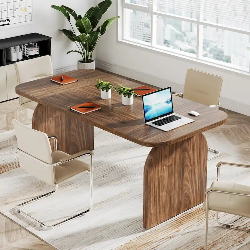 63 Inch Executive Desk, Rectangular Large Office Computer Desk Workstation