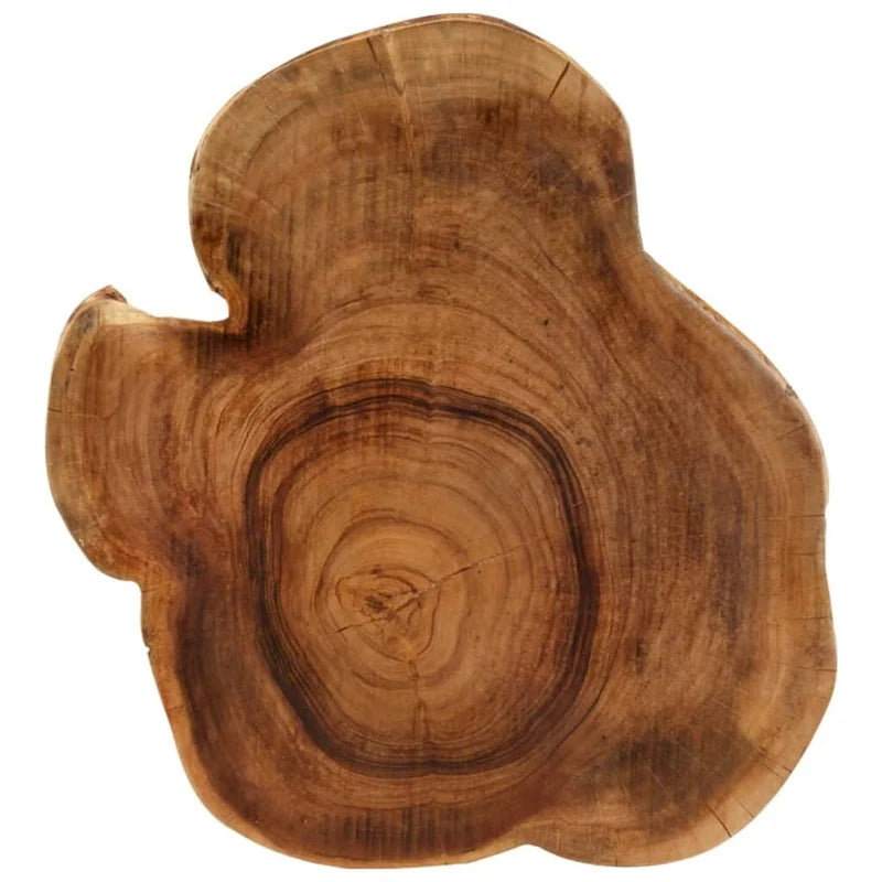 Solid Wood Acacia Coffee Table, 23.6 x 21.7 x 9.8 Inches