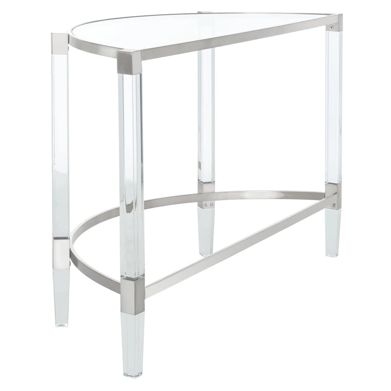 Acrylic Console Table - 47.2 W x 17.7 L x 28.7 H