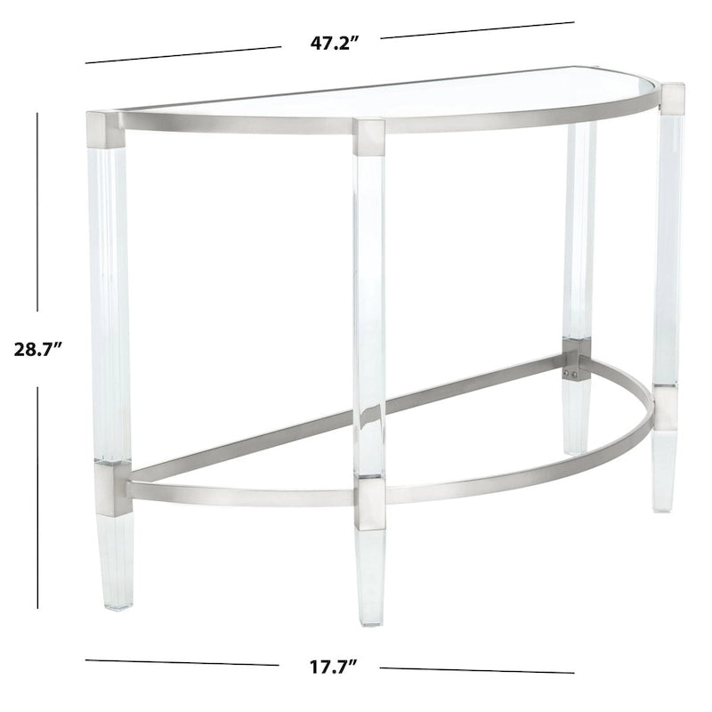 Acrylic Console Table - 47.2 W x 17.7 L x 28.7 H