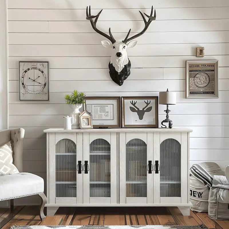 TV Stand with Storage for TVs up to 45 Inch - 45 x 26 x 16