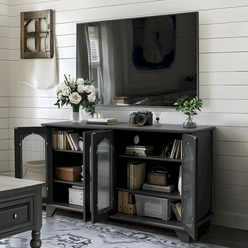 TV Stand with Storage for TVs up to 45 Inch - 45 x 26 x 16