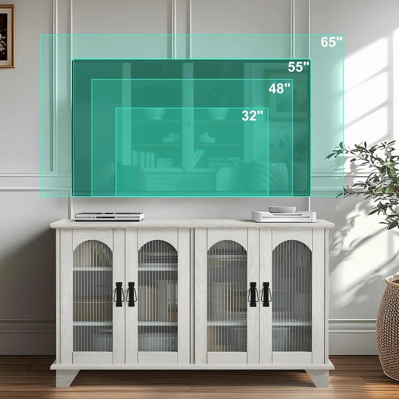 TV Stand with Storage for TVs up to 45 Inch - 45 x 26 x 16
