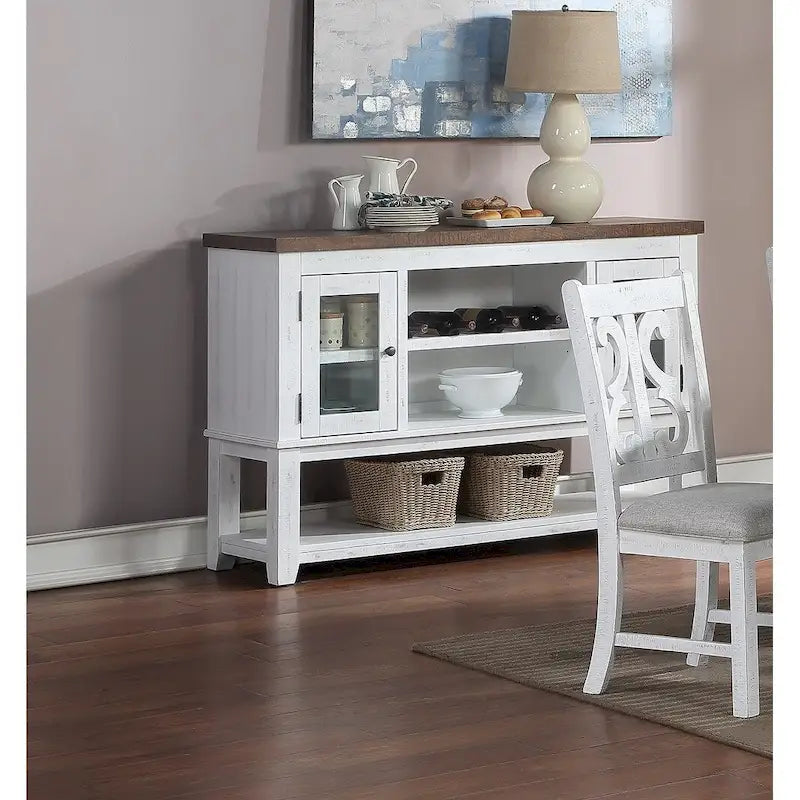 Server with Open Shelves