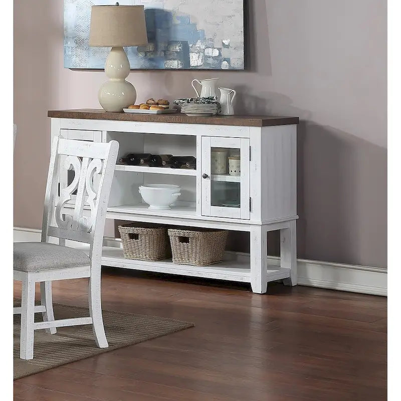 Server with Open Shelves