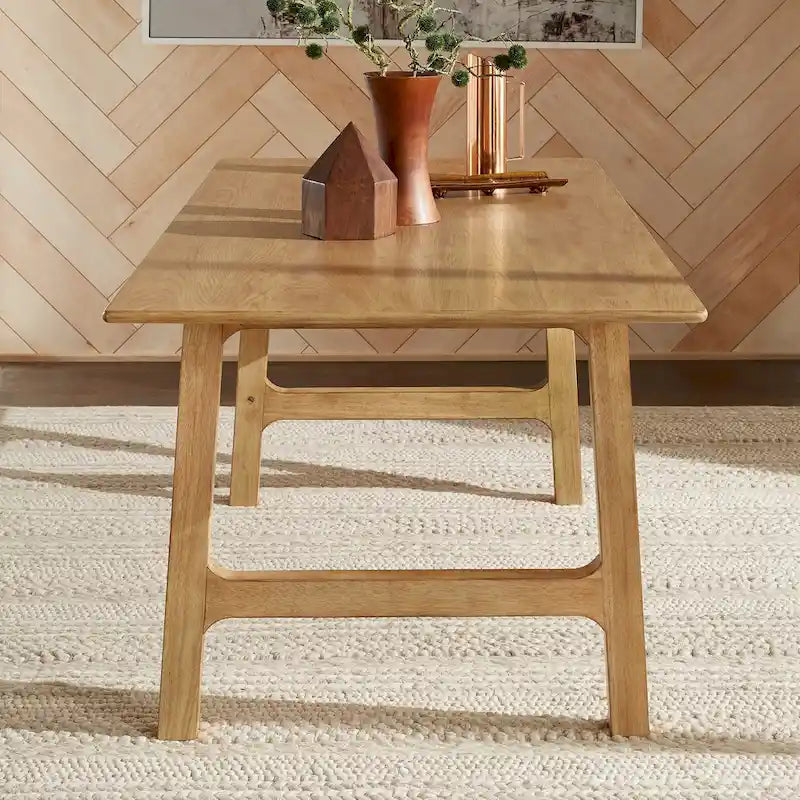 Scandinavian Wood Finish 71 Inch Dining Table