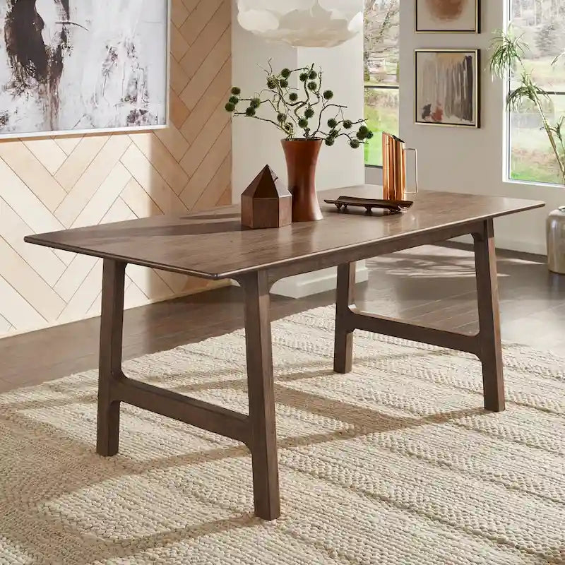 Scandinavian Wood Finish 71 Inch Dining Table