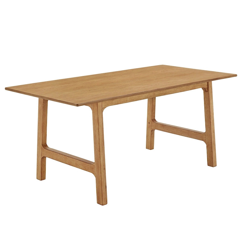 Scandinavian Wood Finish 71 Inch Dining Table