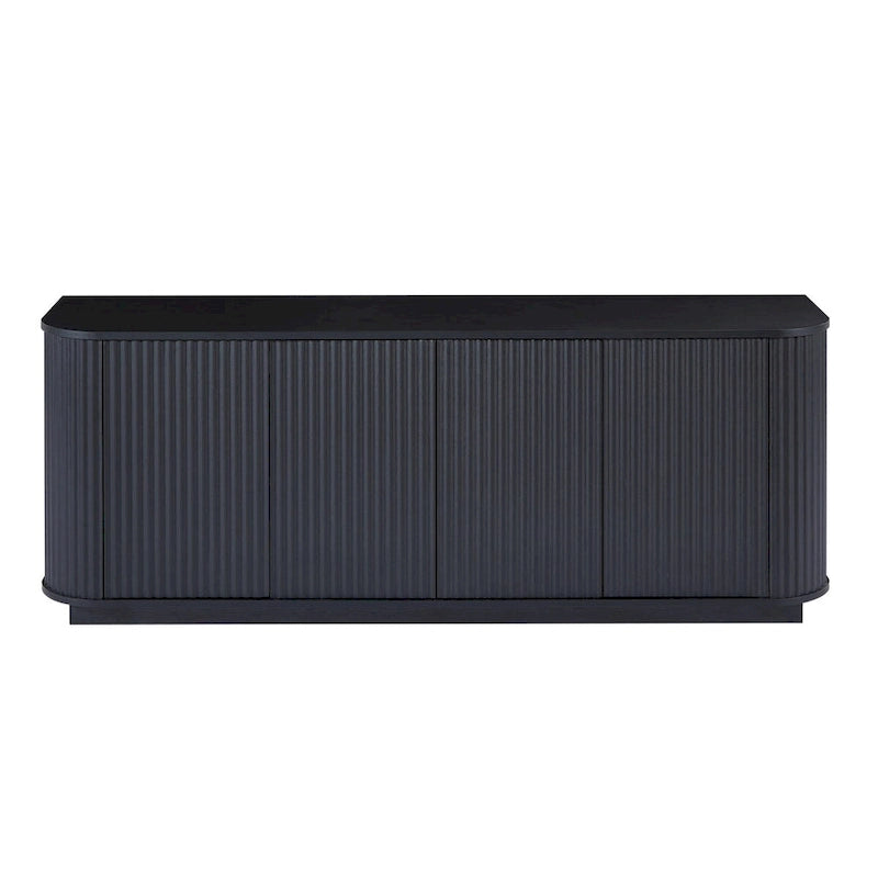 Sideboard Storage Cabinet TV Stand with Wave Pattern