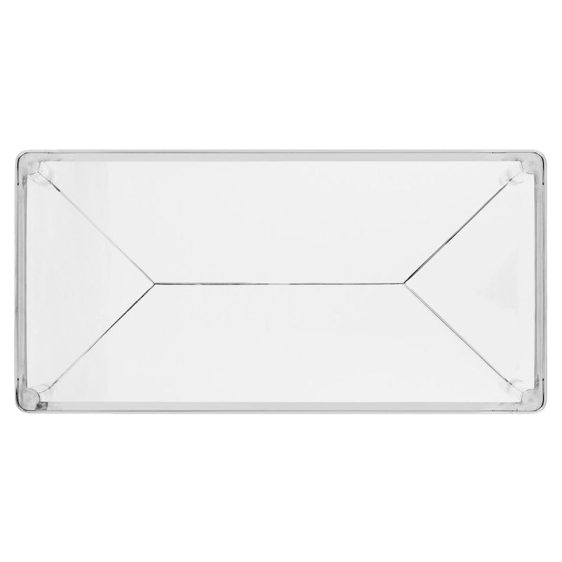 Acrylic Silver Coffee Table - 47W x 24D x 17H